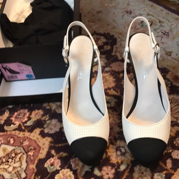 color block slingback heels